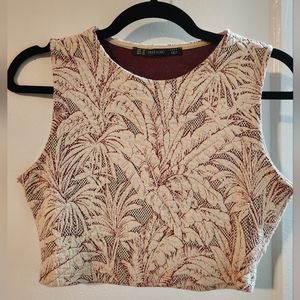 Cropped Zara Tropical Top